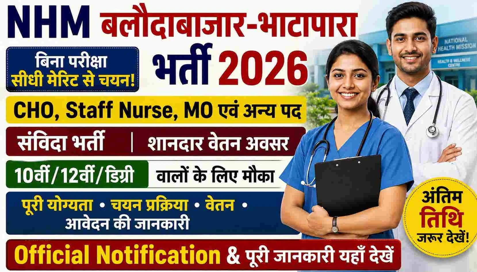 NHM Balodabazar Recruitment 2026